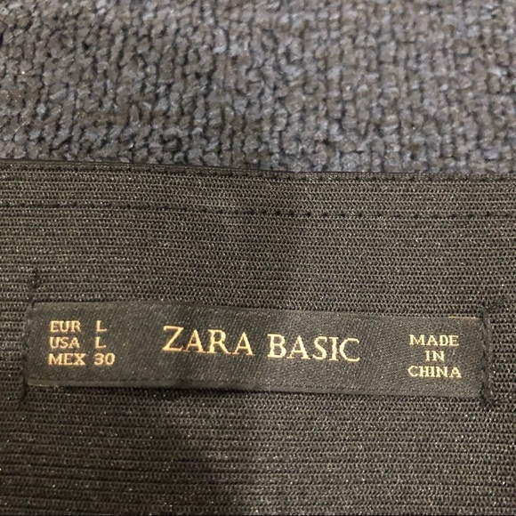 Zara Basic Black Leather Pants Size Large - Picture 8 of 11